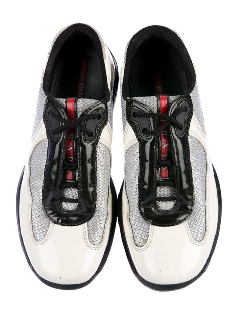 prada sport leather slip-on-sneakers|Prada knit sneakers women's.